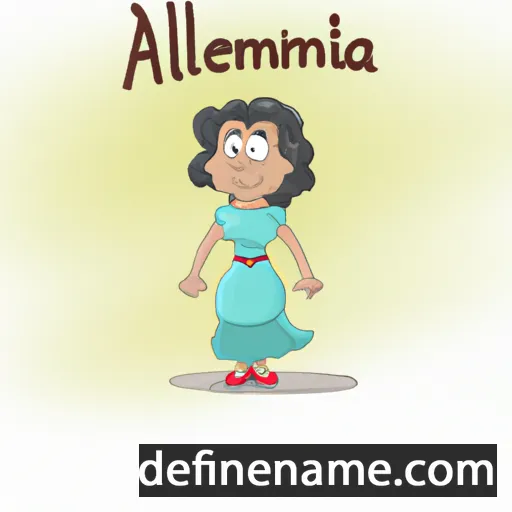 cartoon of the name Armelina