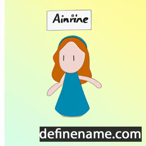 cartoon of the name Armeline