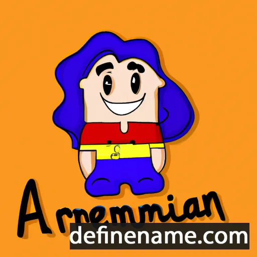 cartoon of the name Armenía