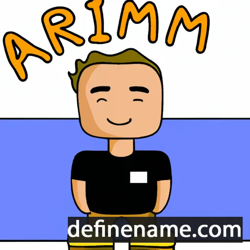 cartoon of the name Armijn