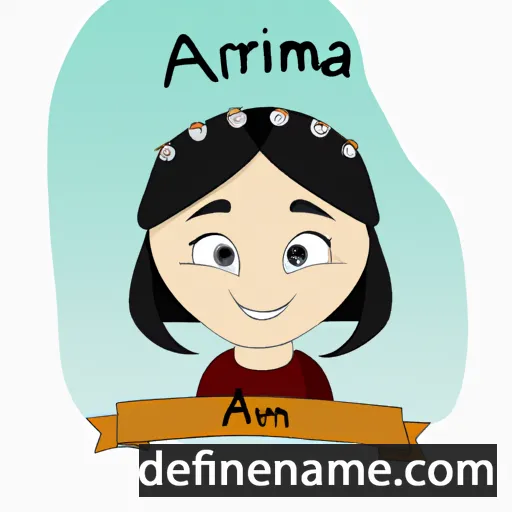 cartoon of the name Armina