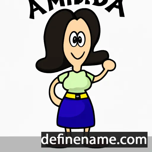 cartoon of the name Arminda