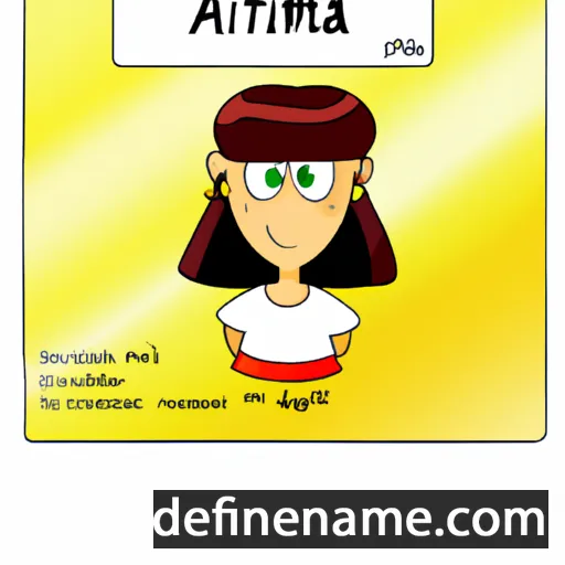 cartoon of the name Arminta