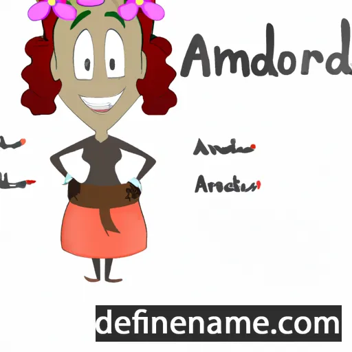 cartoon of the name Armonda