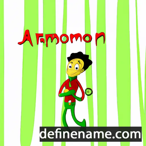 cartoon of the name Armoni