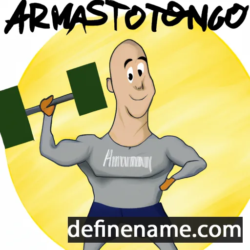 cartoon of the name Armstrong