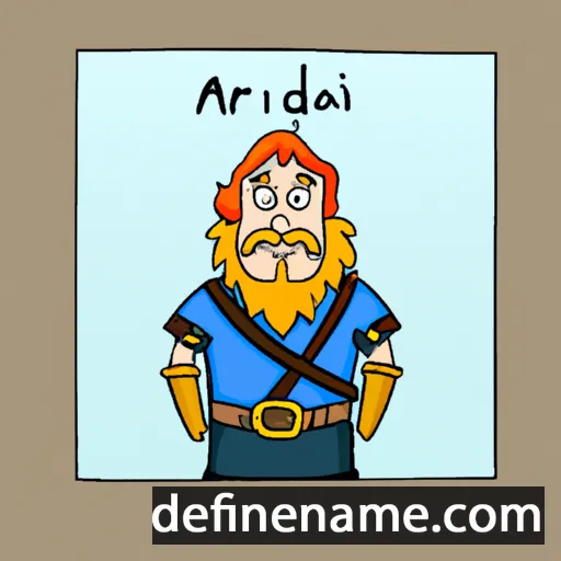 cartoon of the name Arnaldur