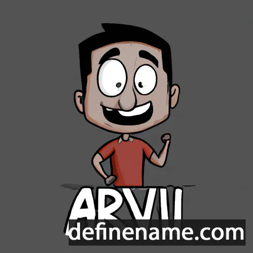 cartoon of the name Arnav