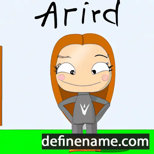 Arnfríður cartoon