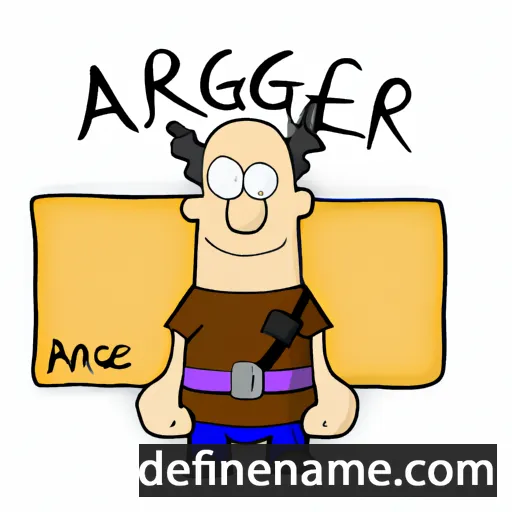 cartoon of the name Arngeir