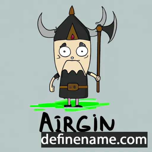 cartoon of the name Arngrímr