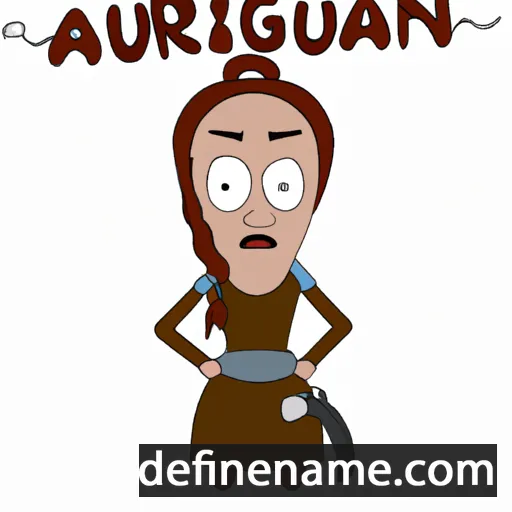 cartoon of the name Arngunnur