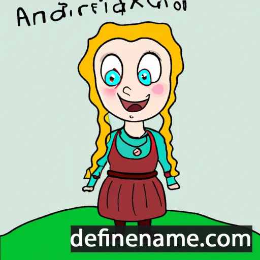 cartoon of the name Arnheiður