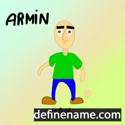 cartoon of the name Arnim