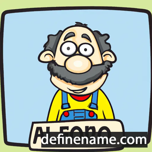 cartoon of the name Arnolf