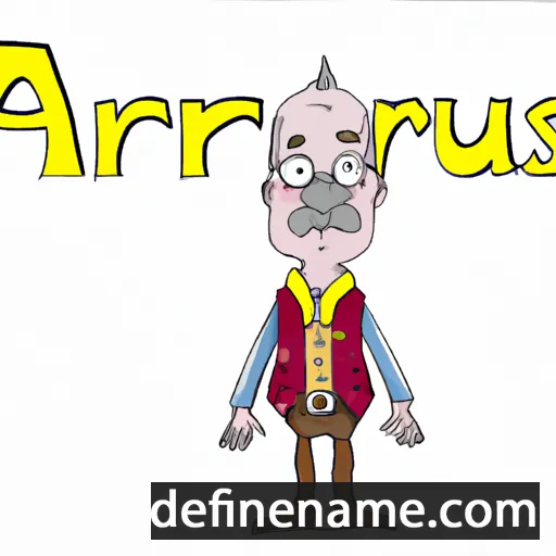 cartoon of the name Arnulfas