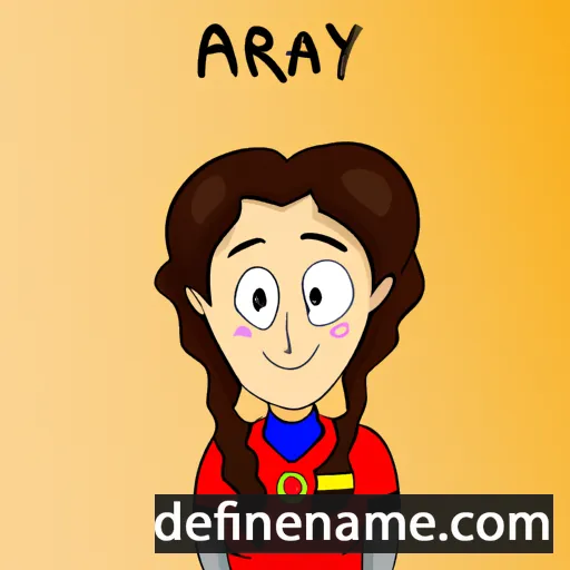 cartoon of the name Arnya