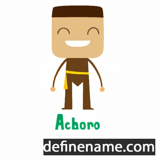 cartoon of the name Arocho