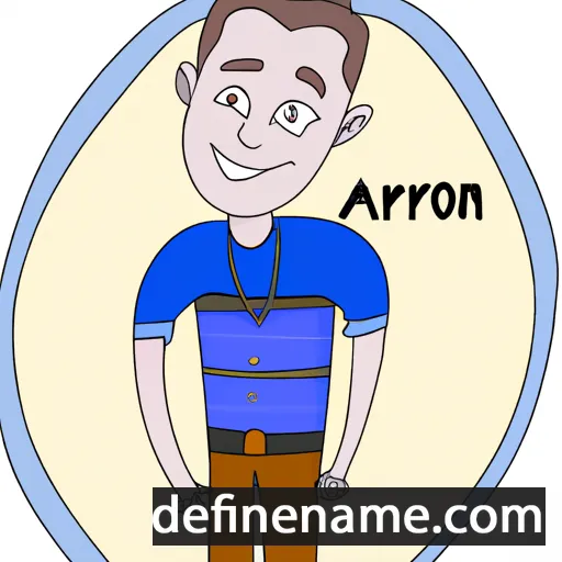 cartoon of the name Aron