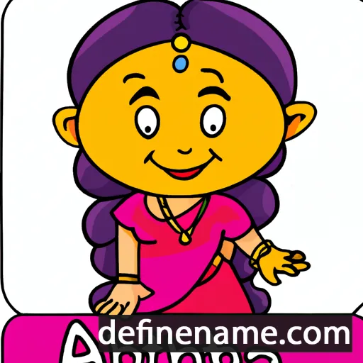 cartoon of the name Arpitha