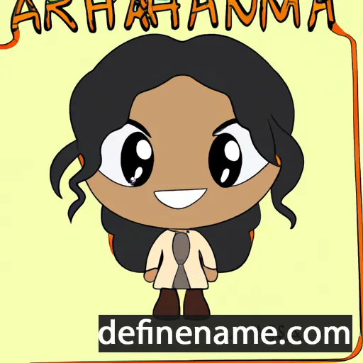 cartoon of the name Arrhianna