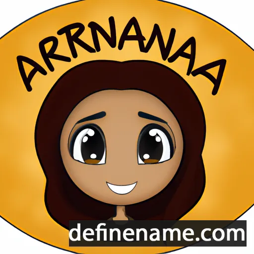 cartoon of the name Arrianna