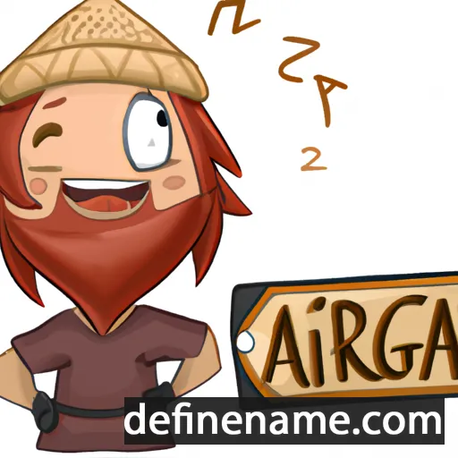 cartoon of the name Arriga