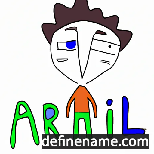 cartoon of the name Arril