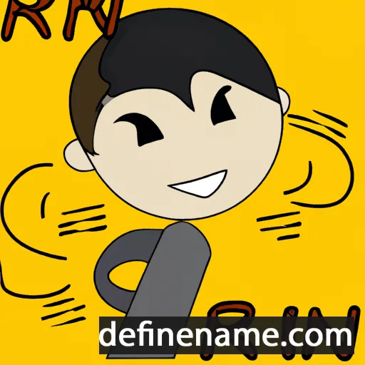 cartoon of the name Arrin