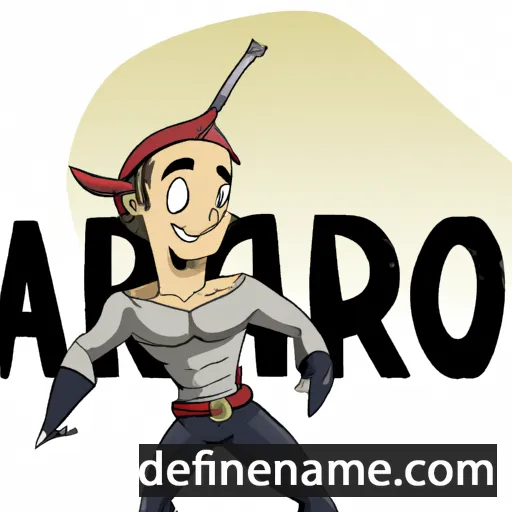 cartoon of the name Arro