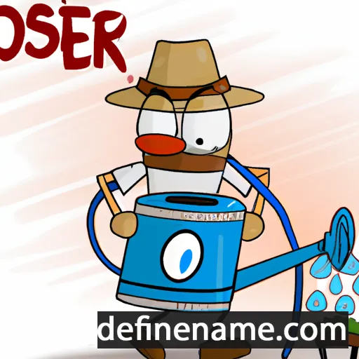 cartoon of the name Arroser