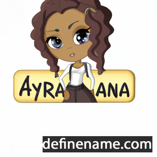 cartoon of the name Arryanna