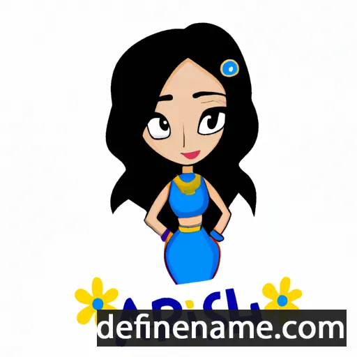 cartoon of the name Arshi