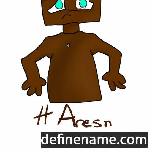 cartoon of the name Arsień