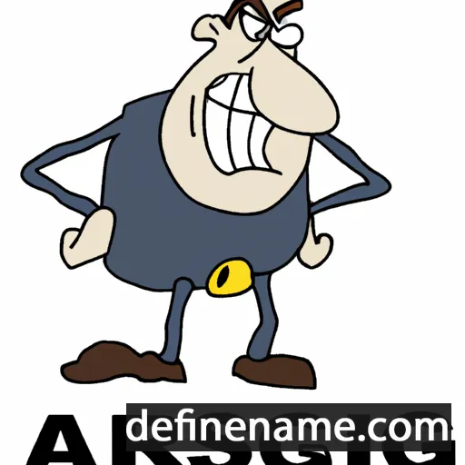 cartoon of the name Arsing