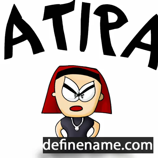 cartoon of the name Artä