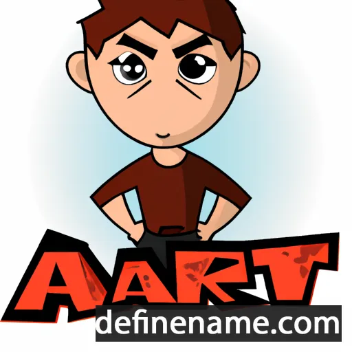 cartoon of the name Artak