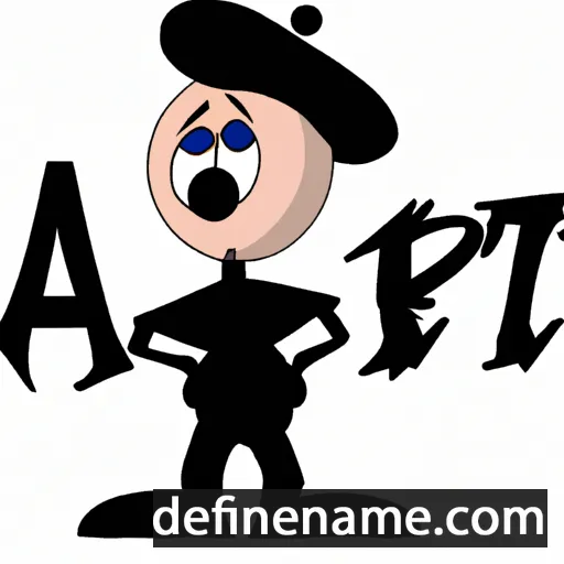 cartoon of the name Arte