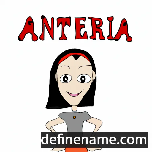 cartoon of the name Arteena