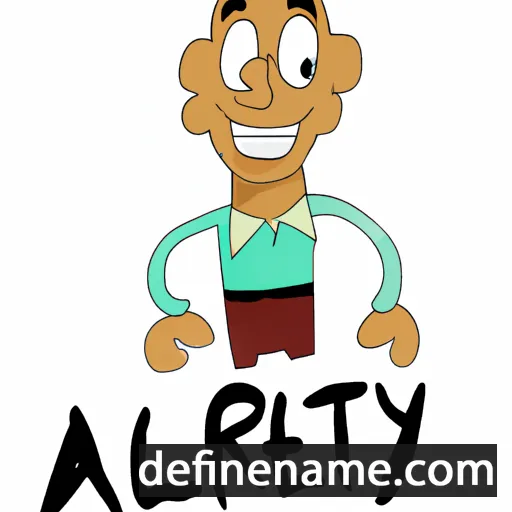 cartoon of the name Artely