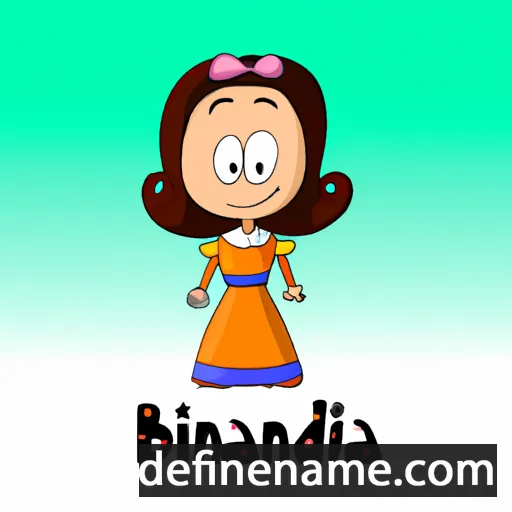 cartoon of the name Blandina