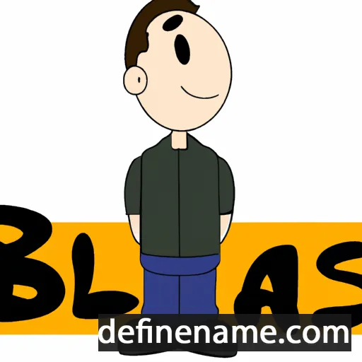 cartoon of the name Blas