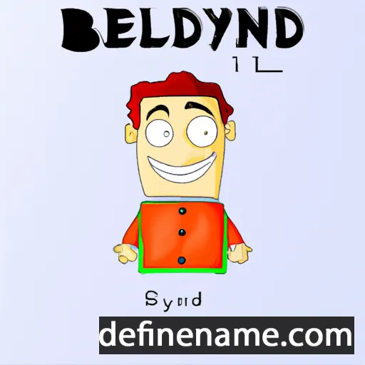 cartoon of the name Bleddyn