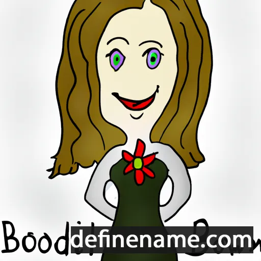 cartoon of the name Blodwen