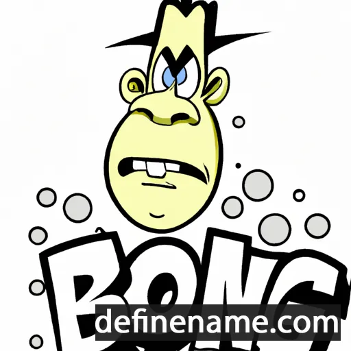 cartoon of the name Blong