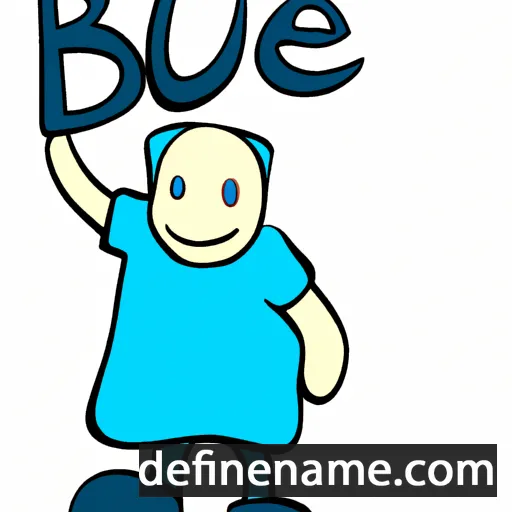 Blue cartoon