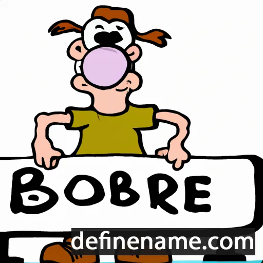 cartoon of the name Börje