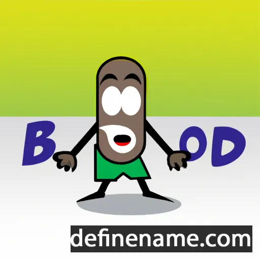 cartoon of the name Bodo