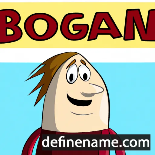 cartoon of the name Bogdan