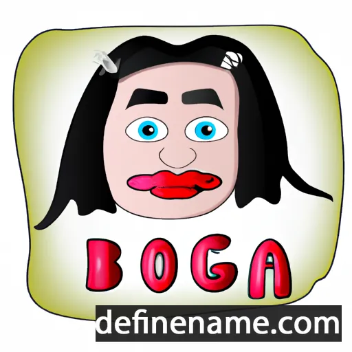 cartoon of the name Bogna